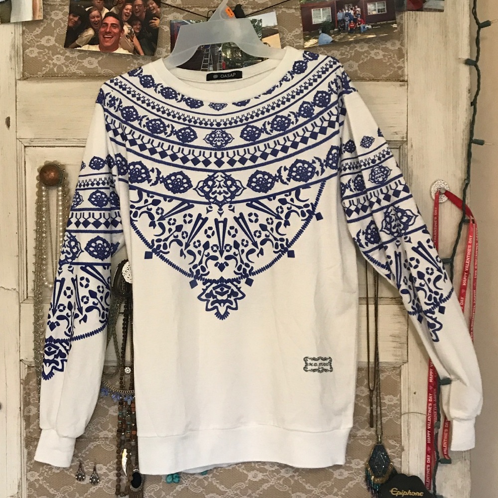 Fun patterned sweatshirt